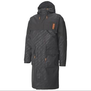 Puma x Central Saint Martins 2 in 1 Parka Jacket Black Orange Size Small Men